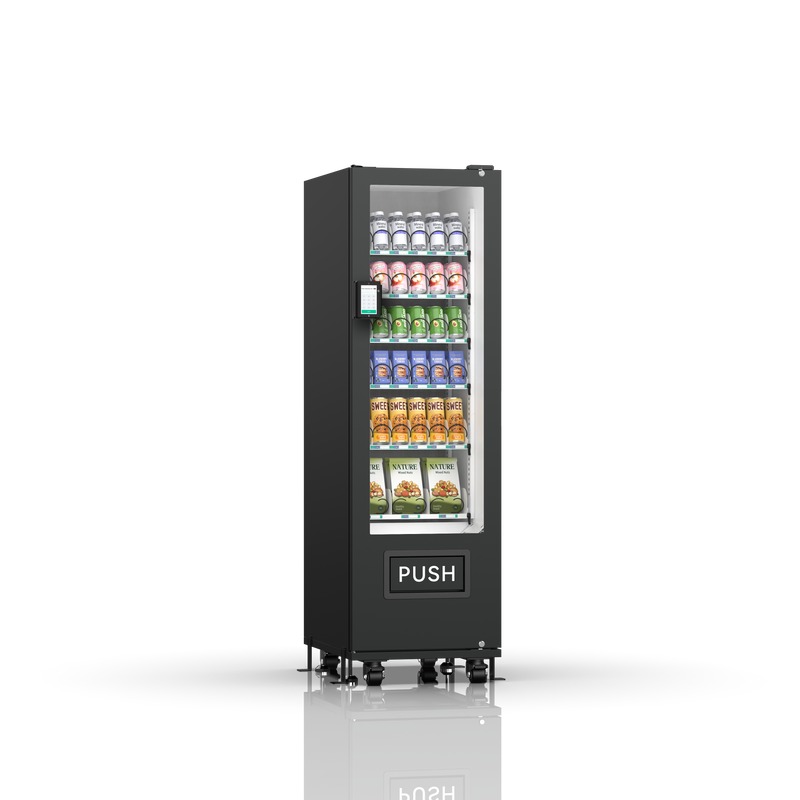 36-channel vending machine with spring mechanism