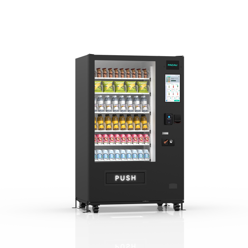 60-channel vending machine with spring mechanism