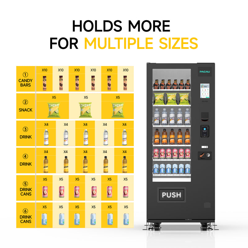 Chain Rack Vending Machine 36-channel vending machine with spring mechanism – PACAU-Vending ...