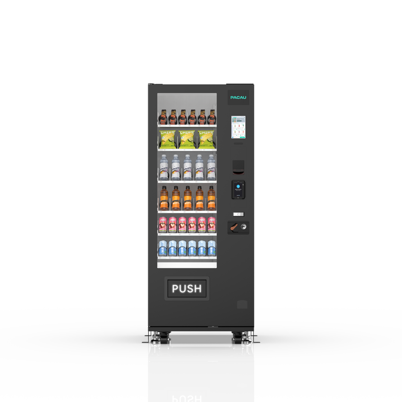 36-channel vending machine with spring mechanism