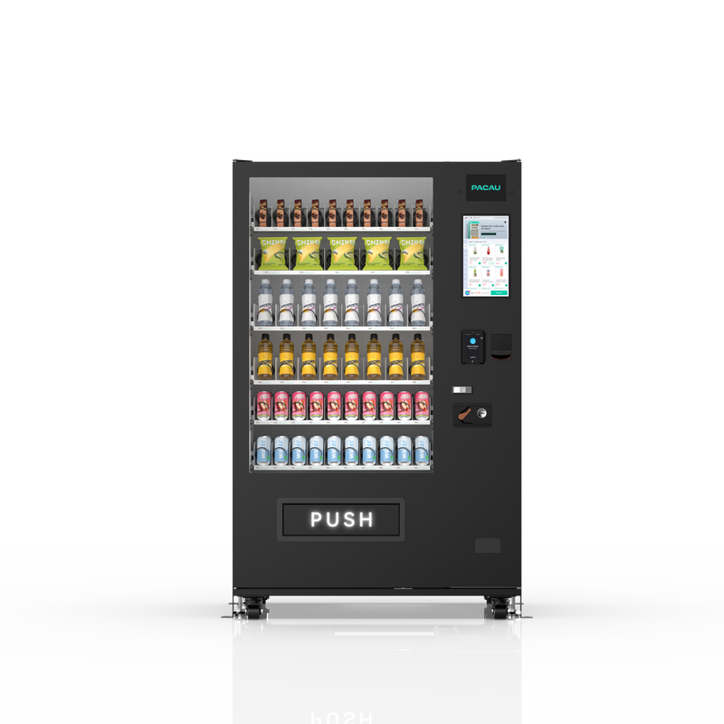 60-channel vending machine with spring mechanism