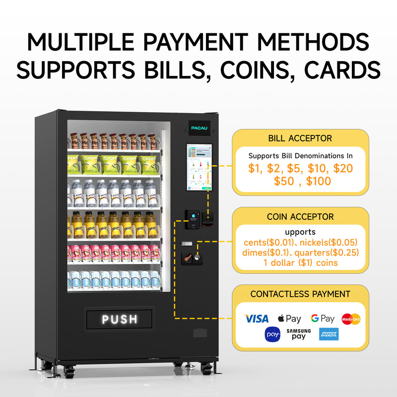 60-channel vending machine with spring mechanism