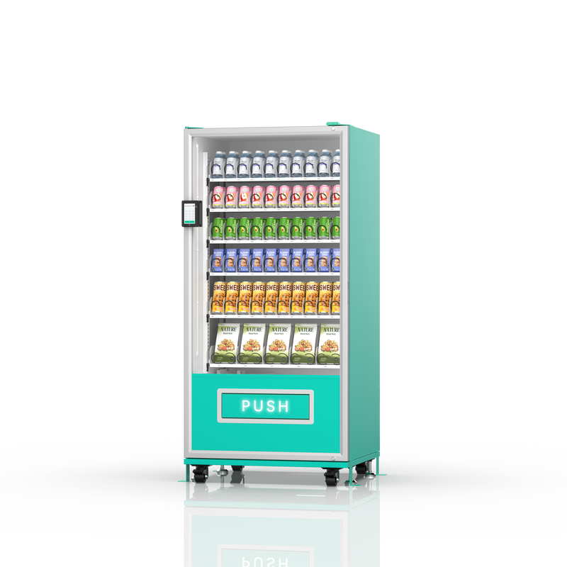 60-channel vending machine with spring mechanism