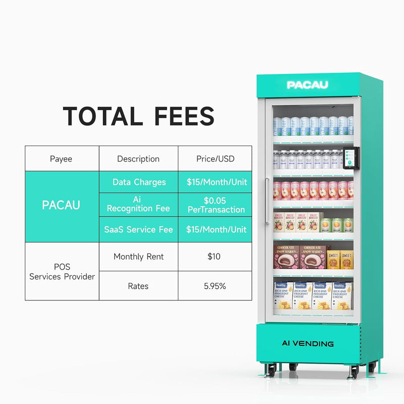 570L AI Smart Fridge Vending Machine | Grab & Go Automated Retail