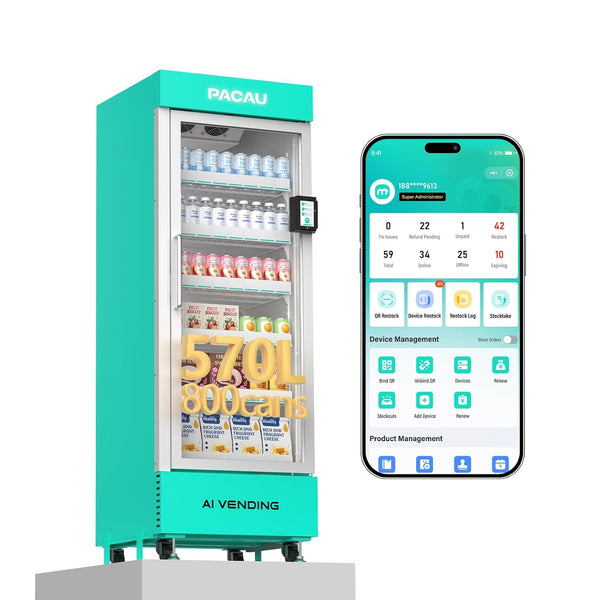 570L AI Smart Fridge Vending Machine | Grab & Go Automated Retail