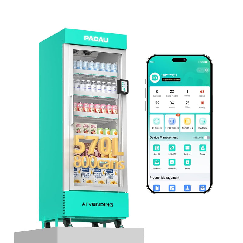570L AI Smart Fridge Vending Machine | Grab & Go Automated Retail