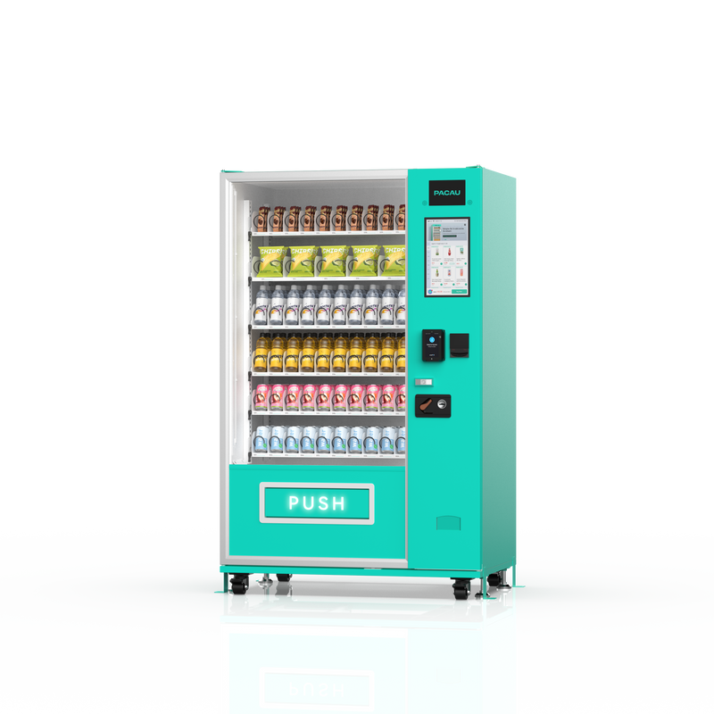 60-channel vending machine with spring mechanism