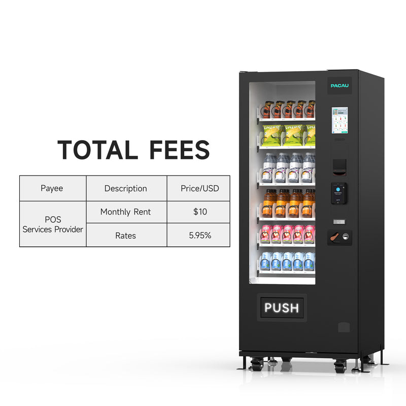 36-channel vending machine with spring mechanism