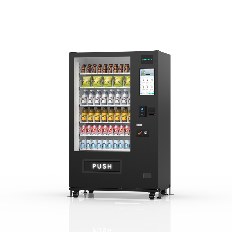 60-channel vending machine with spring mechanism